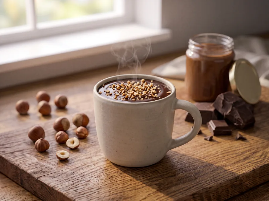 Chocolat chaud à la noisette