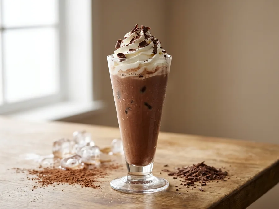 Chocolat viennois glacé
