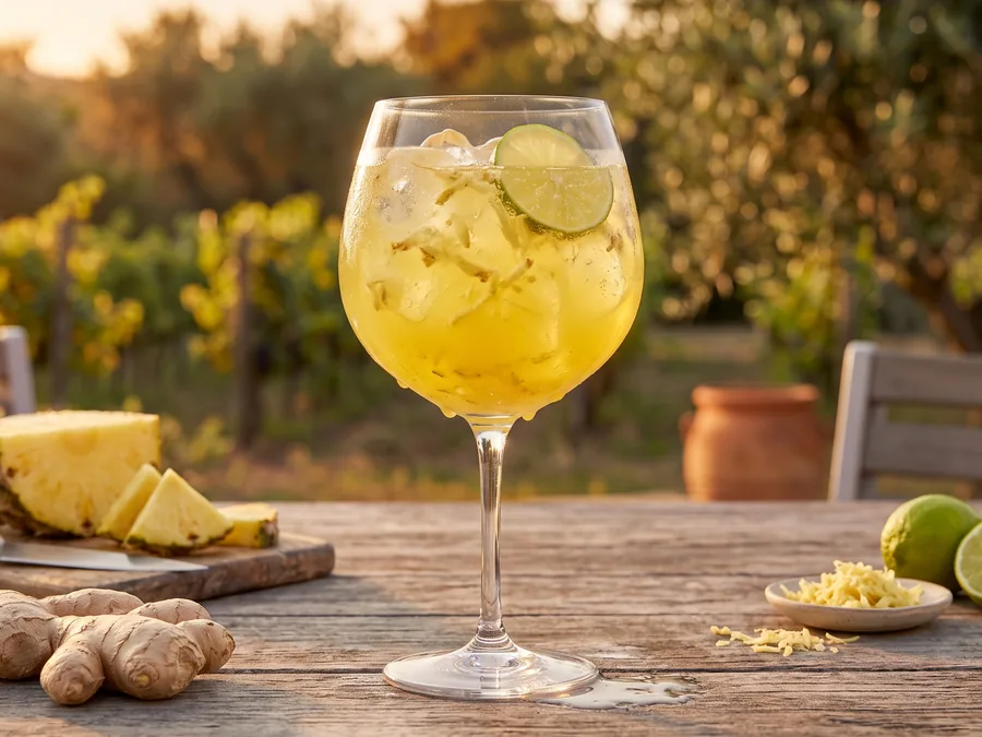 Cocktail ananas-gingembre