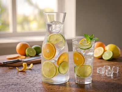 Eau aromatisée aux agrumes