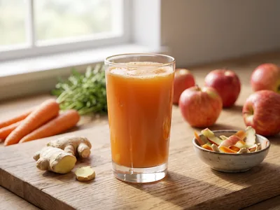 Jus pomme-carotte-gingembre