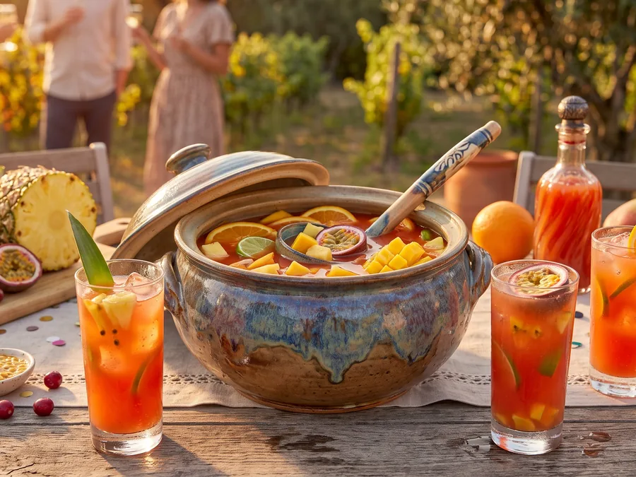 Punch tropical sans alcool