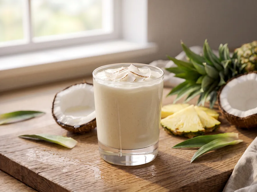 Smoothie ananas-coco