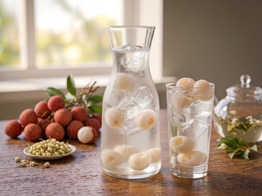 Thé glacé jasmin-litchi