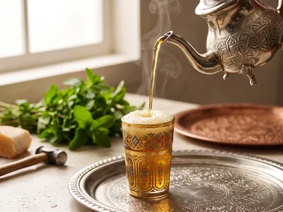 Thé à la menthe marocain