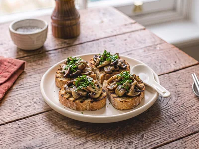 Bruschetta aux champignons