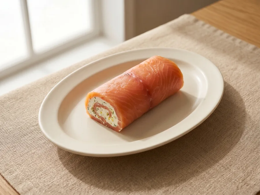 Bûche de saumon fumé