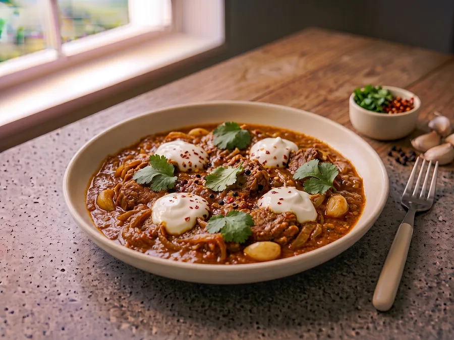 Curry d'agneau à l'indienne