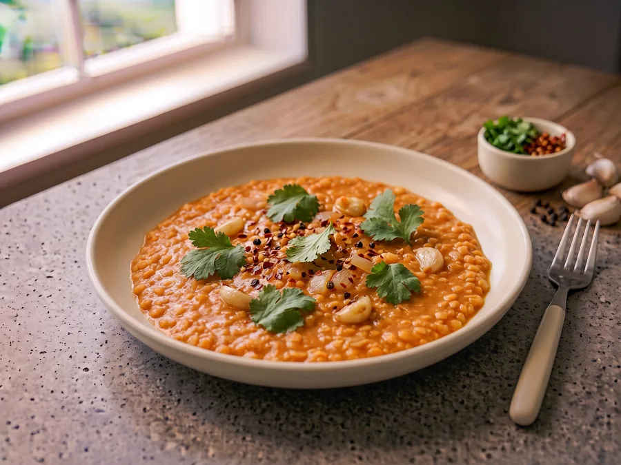 Dahl de lentilles corail