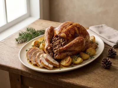 Dinde de Noël farcie