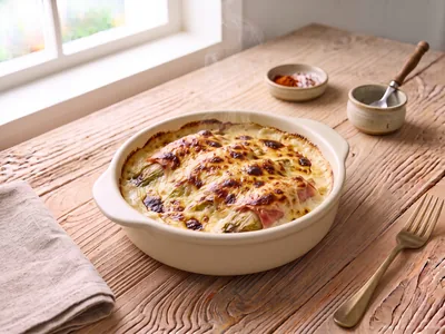 Endives au jambon gratinées