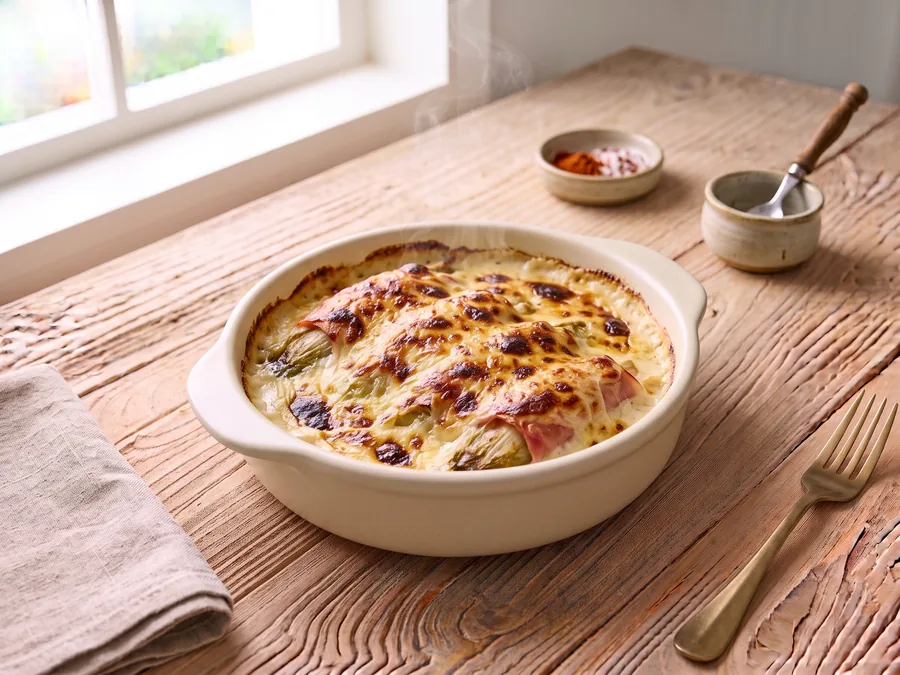 Endives au jambon gratinées