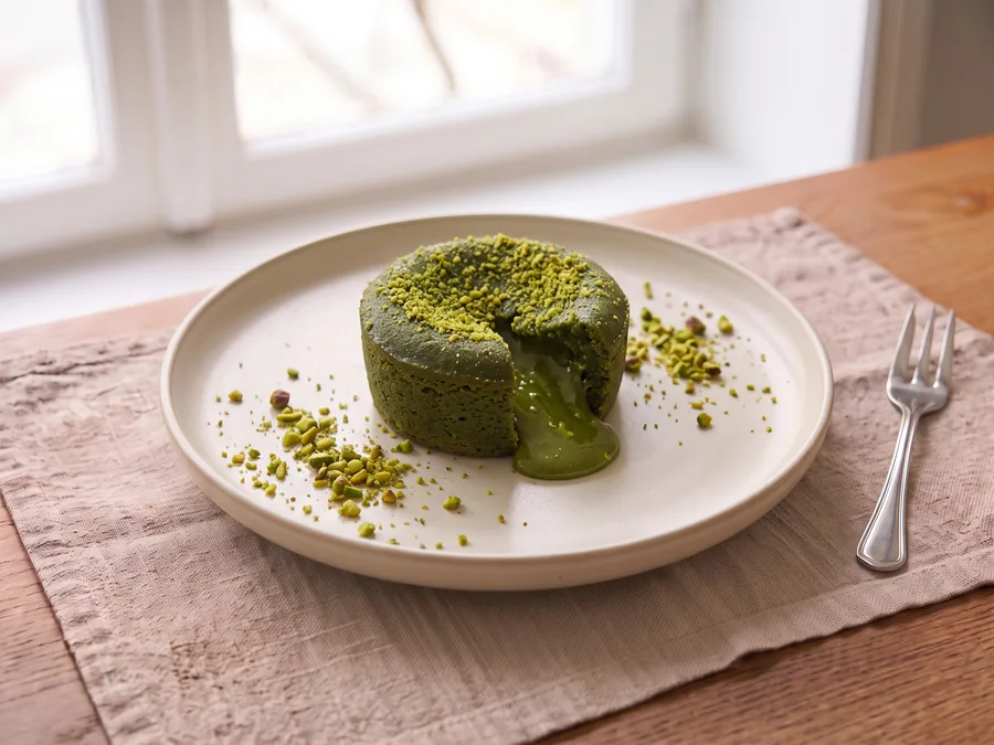 Fondant à la pistache