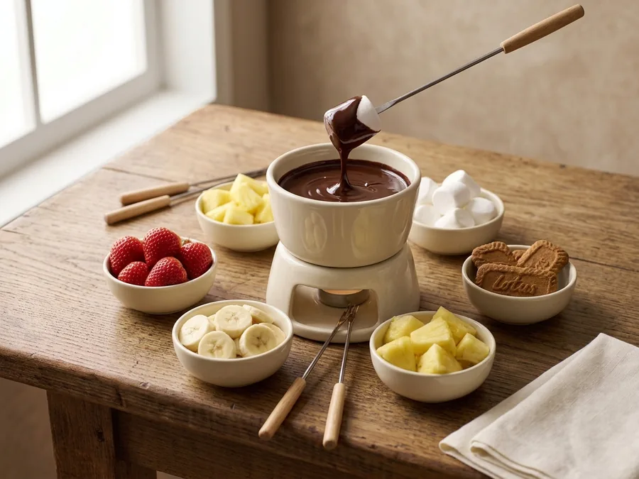 Fondue au chocolat à partager
