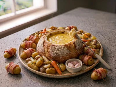 Fondue suisse dans son pain