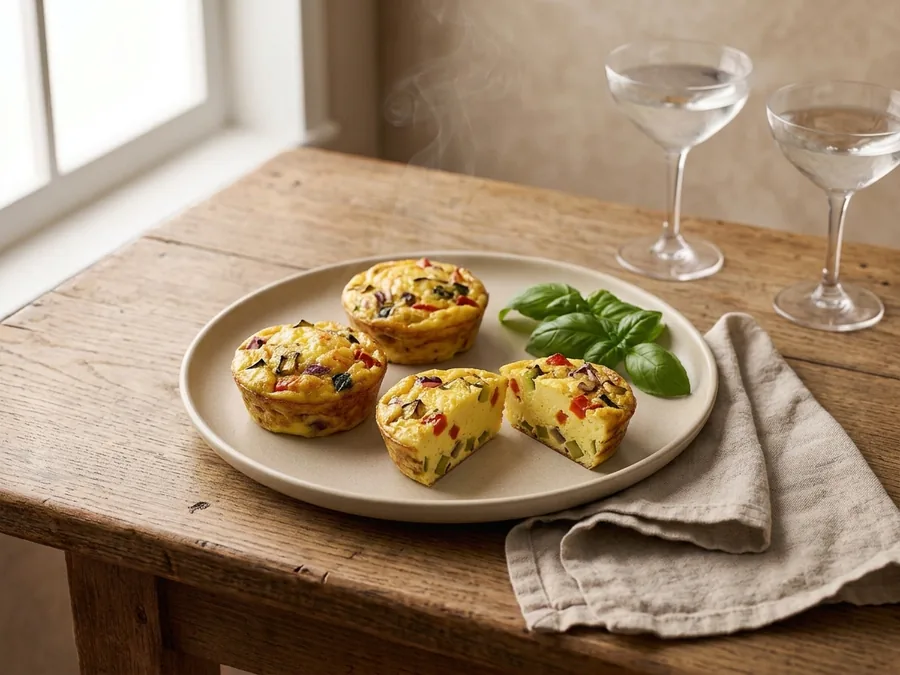 Frittatas aux légumes individuelles