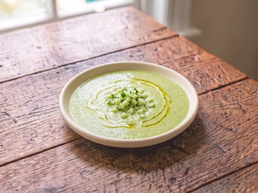 Gaspacho vert concombre-avocat