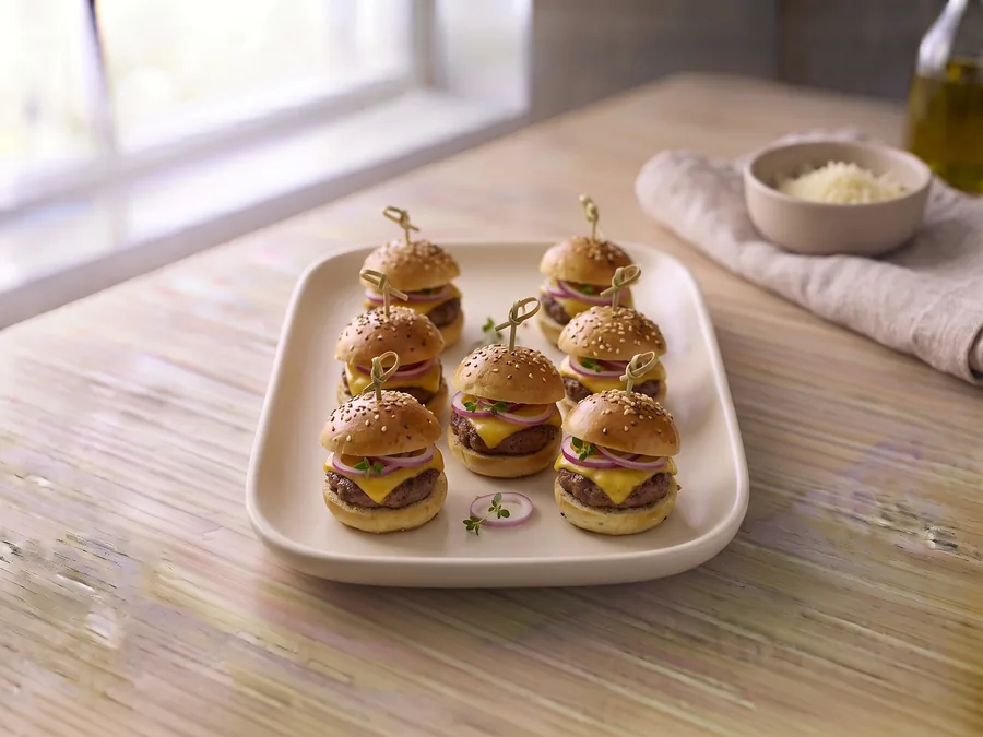 Mini burgers festifs