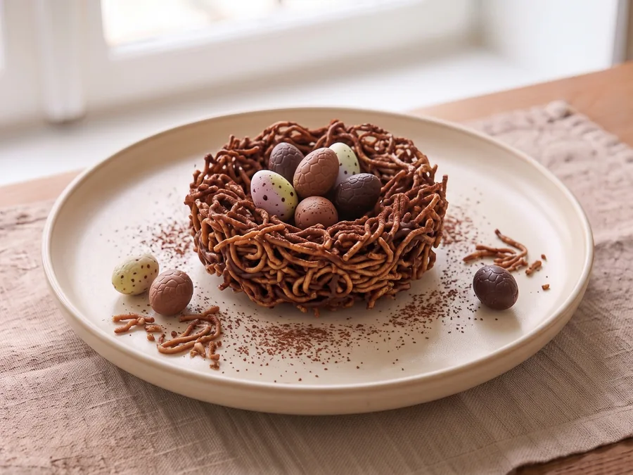 Nid de Pâques au chocolat
