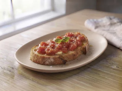 Pan con tomate