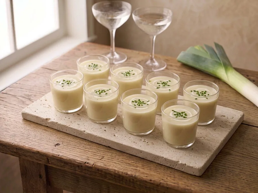 Verrines de vichyssoise
