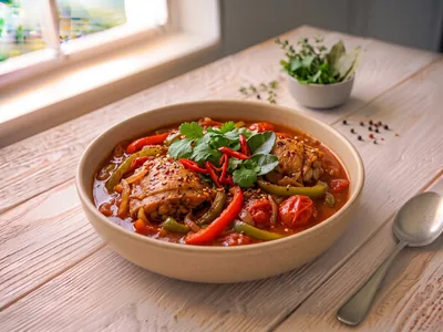 Poulet basquaise