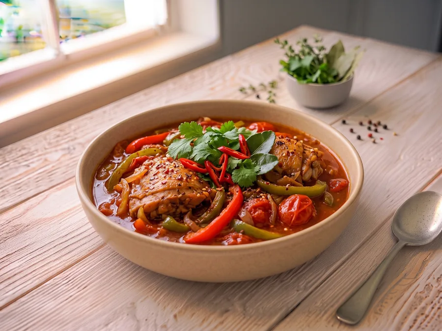 Poulet basquaise
