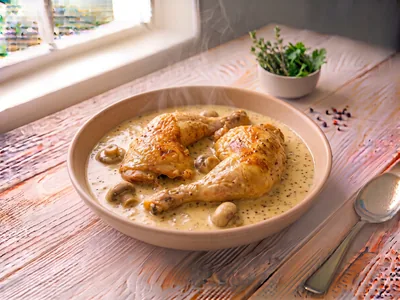 Poulet à la moutarde