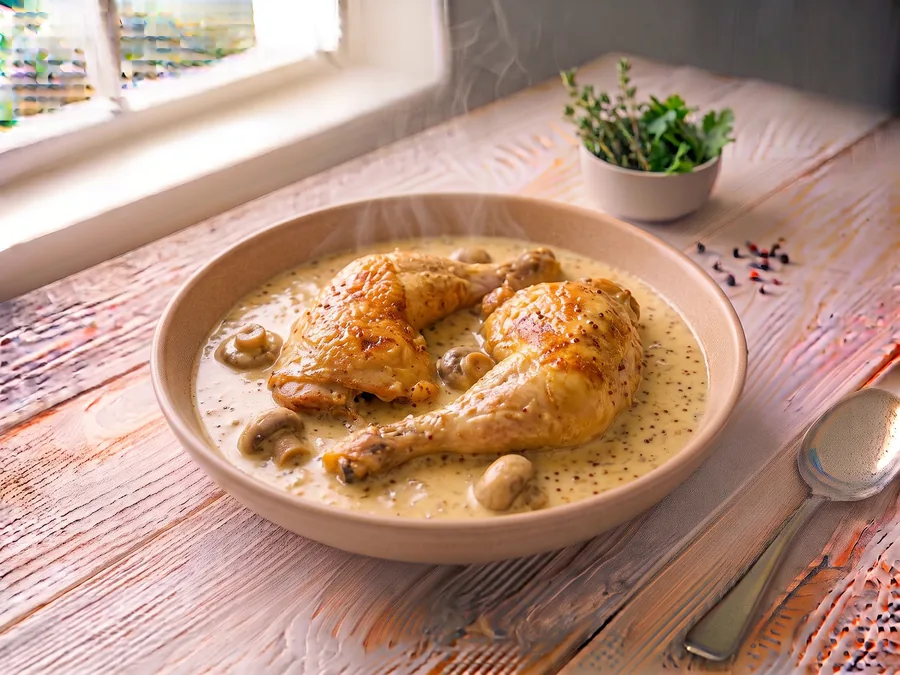 Poulet à la moutarde