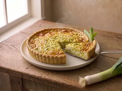 Quiche aux poireaux