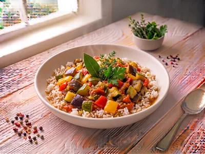 Ratatouille et riz