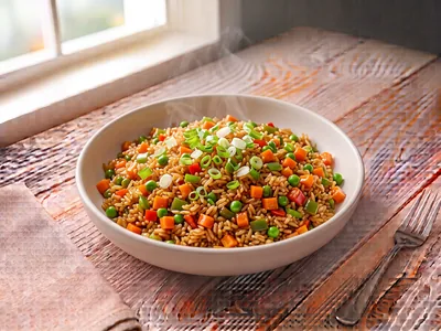 Riz sauté aux légumes