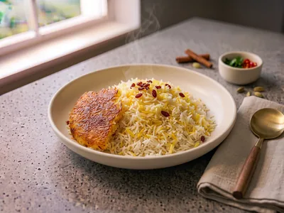 Riz persan et tahdig