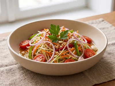 Salade de papaye verte (som tam)