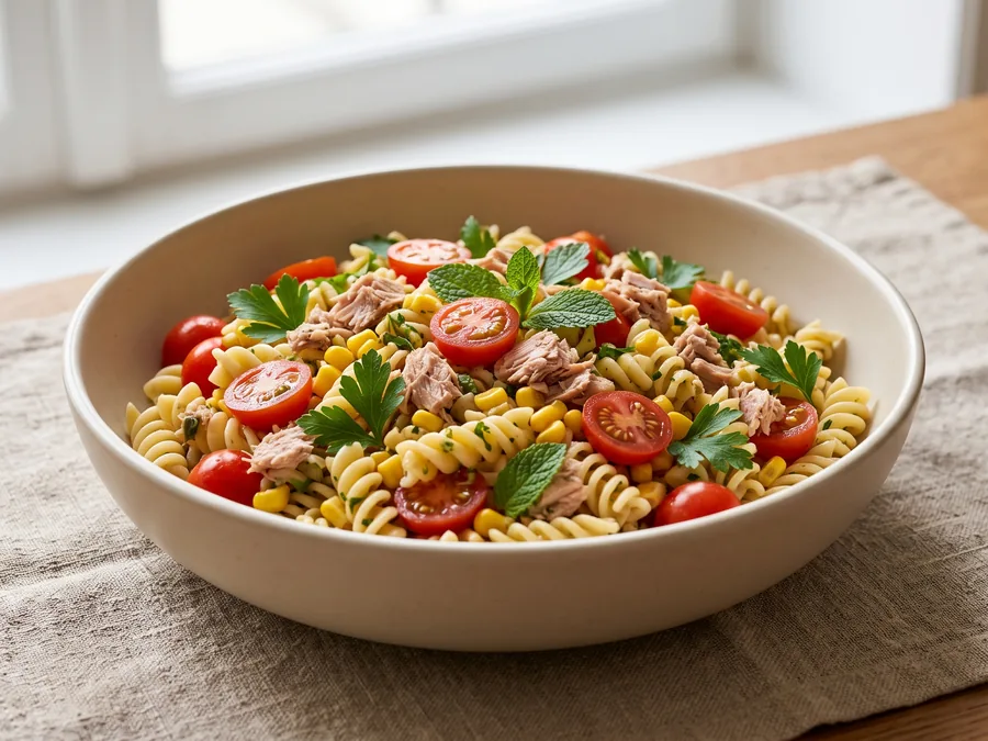 Salade de pâtes au thon