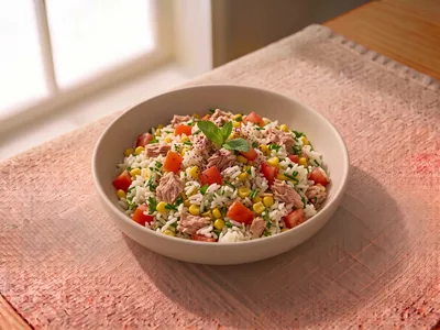 Salade de riz composée