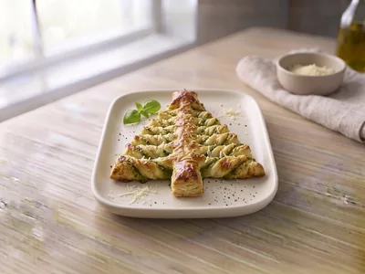 Sapin feuilleté au pesto