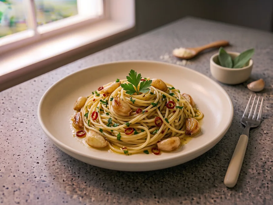 Spaghetti aglio e olio