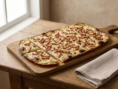 Tarte flambée alsacienne