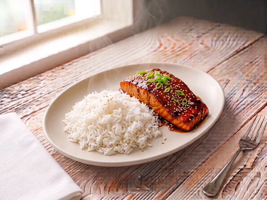 Saumon teriyaki