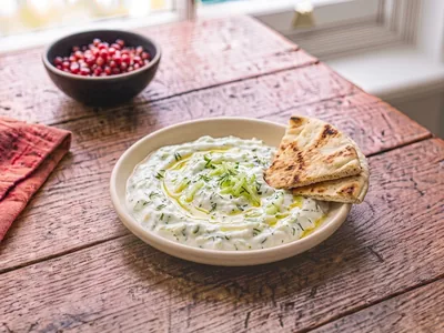 Tzatziki et pain pita