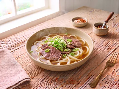 Udon au bœuf