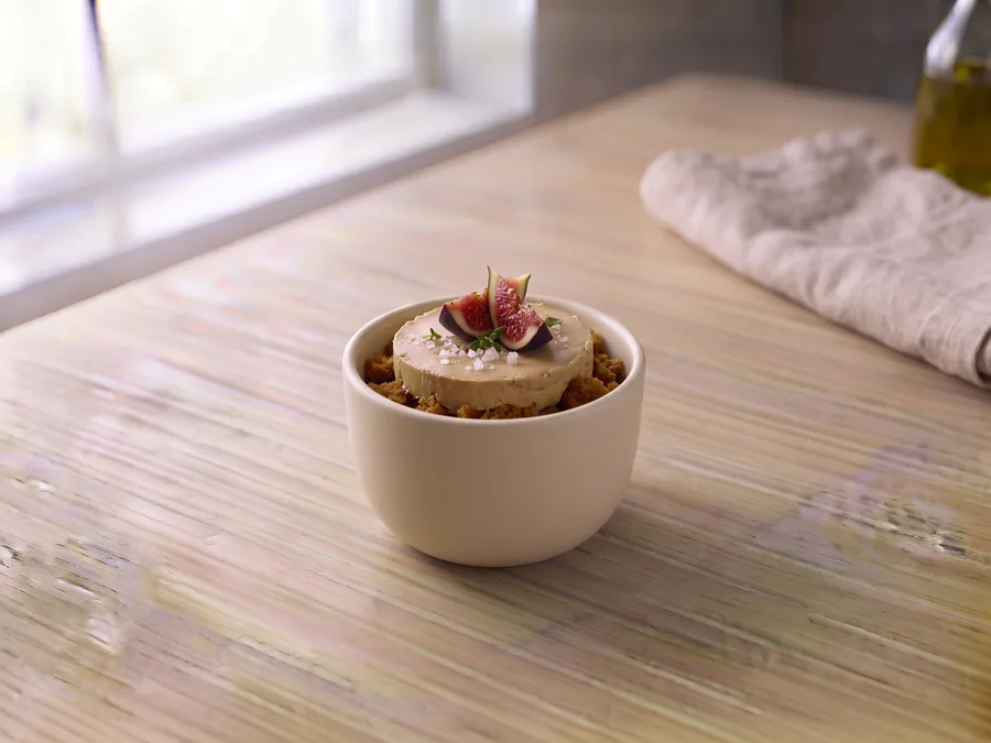 Verrines de foie gras et pain d'épices